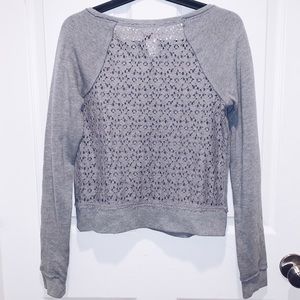 SO Lace Back Sweatshirt